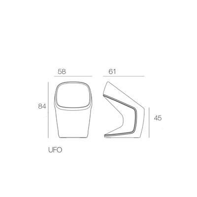 Chaise Collection UFO Lumineuse Source d'Alimentation Batterie Vondom - 5