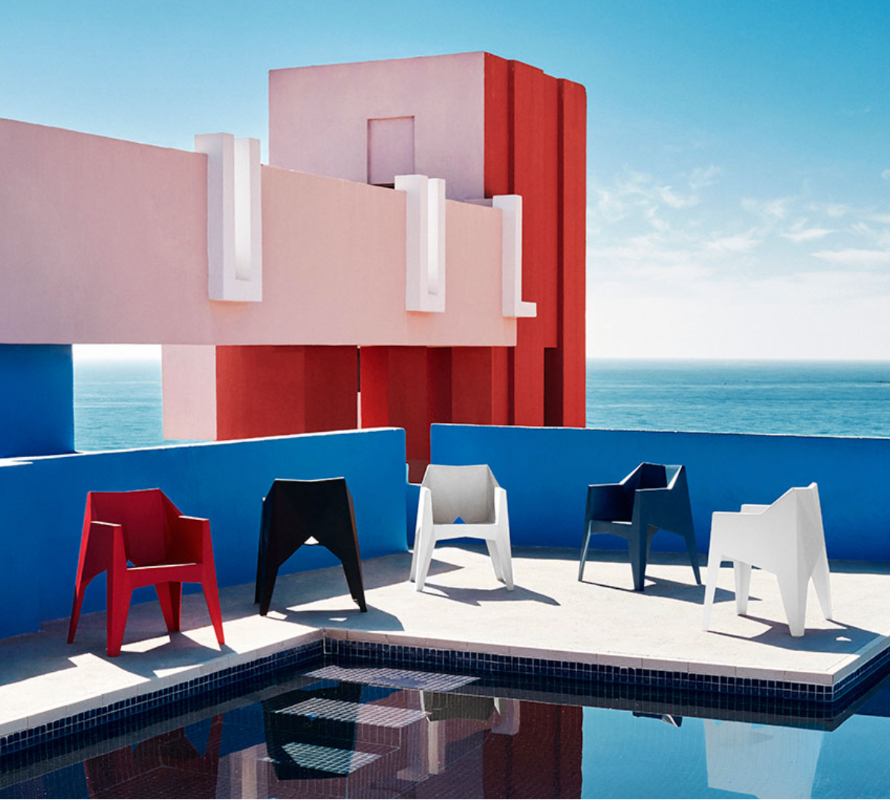 Chaise Collection Voxel avec Assise et Dossier en Polypropylène Vondom - 4