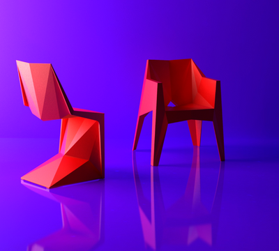 Chaise Collection Voxel avec Assise et Dossier en Polypropylène Vondom - 8