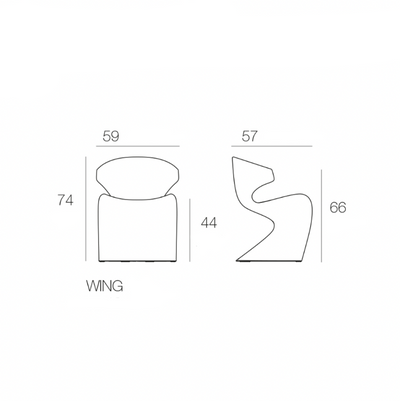 Chaise Collection Wing Lumineuse Source d’Alimentation Batterie Vondom - 9