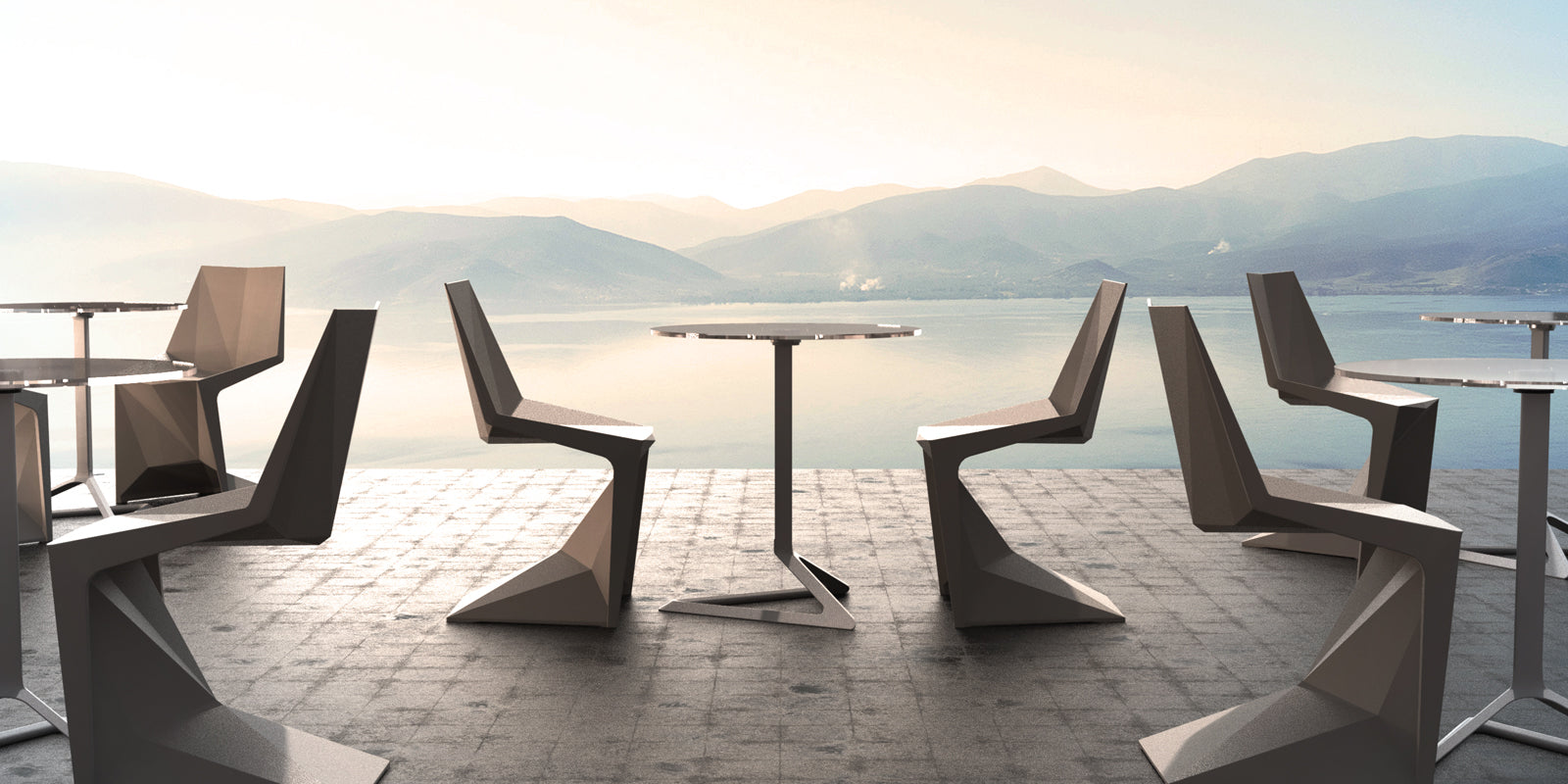 Chaise Couleur Design Collection Voxel Vondom - 4