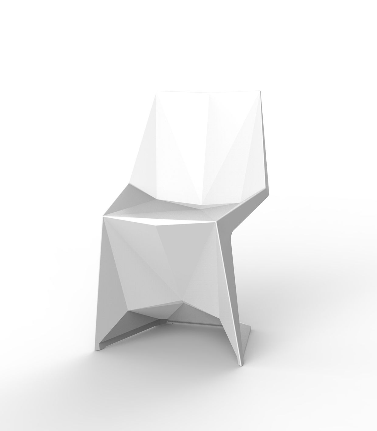 Chaise Couleur Design Couleur Blanc Collection Voxel Vondom