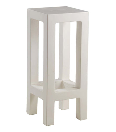 Chaise de Bar Collection Jut en Résine d'Extérieur Finition Mate Couleur Blanc Vondom