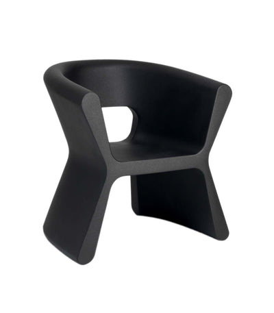 Chaise de Jardin Collection PAL avec Accoudoir Finition Mate Couleur Black Vondom