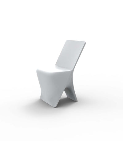 Chaise de Jardin Collection PAL en Plastique sans Accoudoir Finition Mate Couleur Blanc Vondom