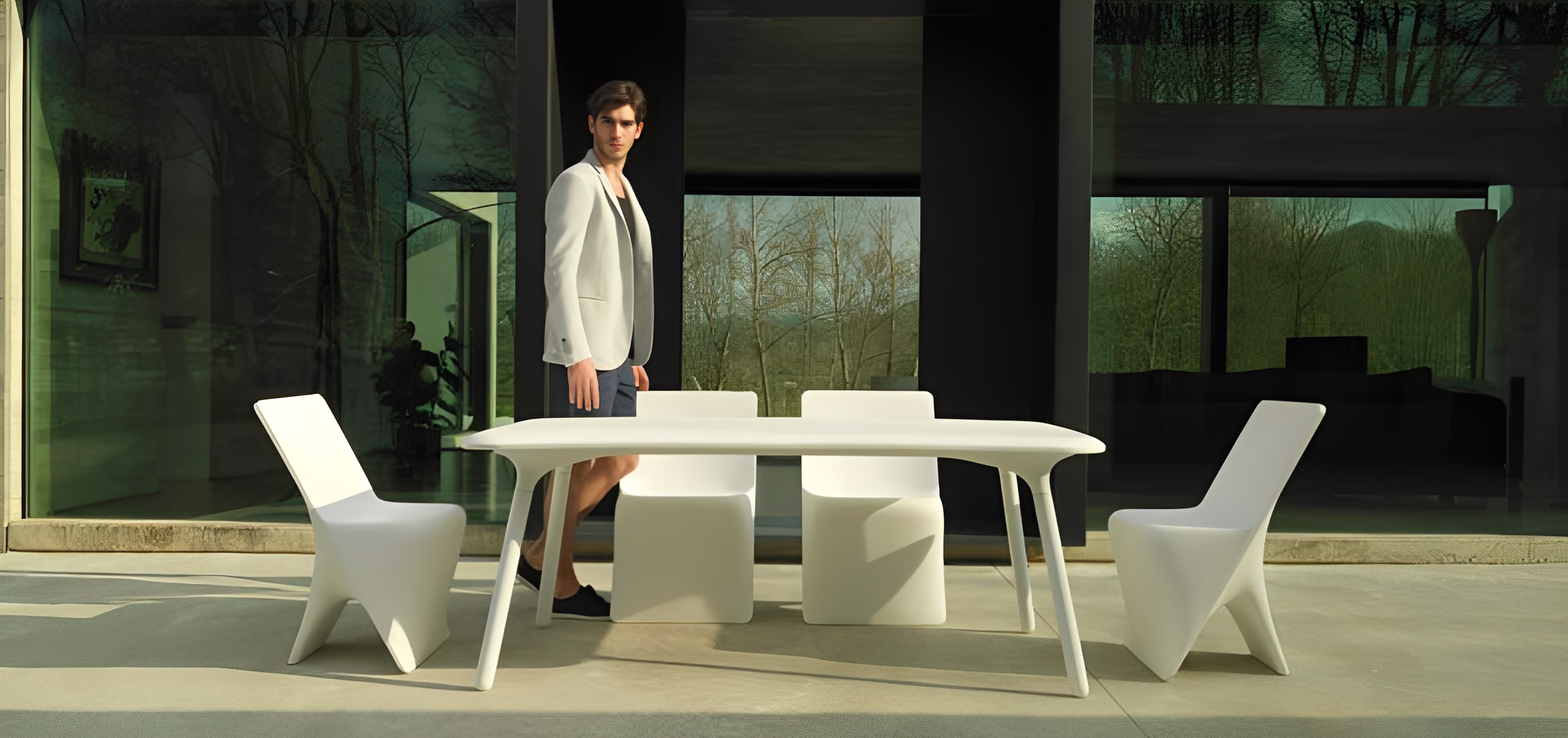 Chaise de Jardin Collection PAL en Plastique sans Accoudoir Vondom - 5