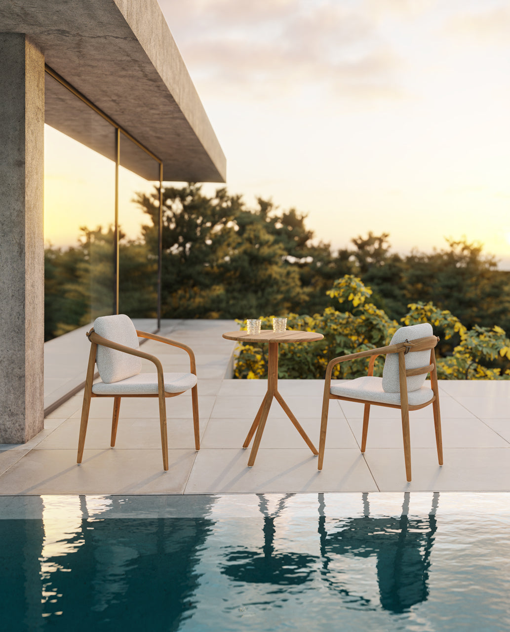 Chaise d'Extérieur en Tissu et Bois Title Default Title - Collection Fusta Vondom - 3