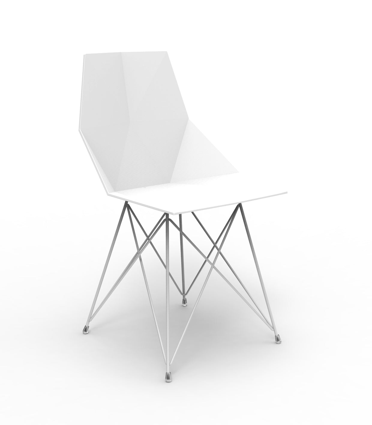 Chaise Inox Faz Accoudoirs Sans Couleur dossier Blanc Collection Faz Inox Vondom