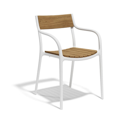 Chaise Jardin en Bois et Plastique Couleur Blanc - Collection Madison Vondom