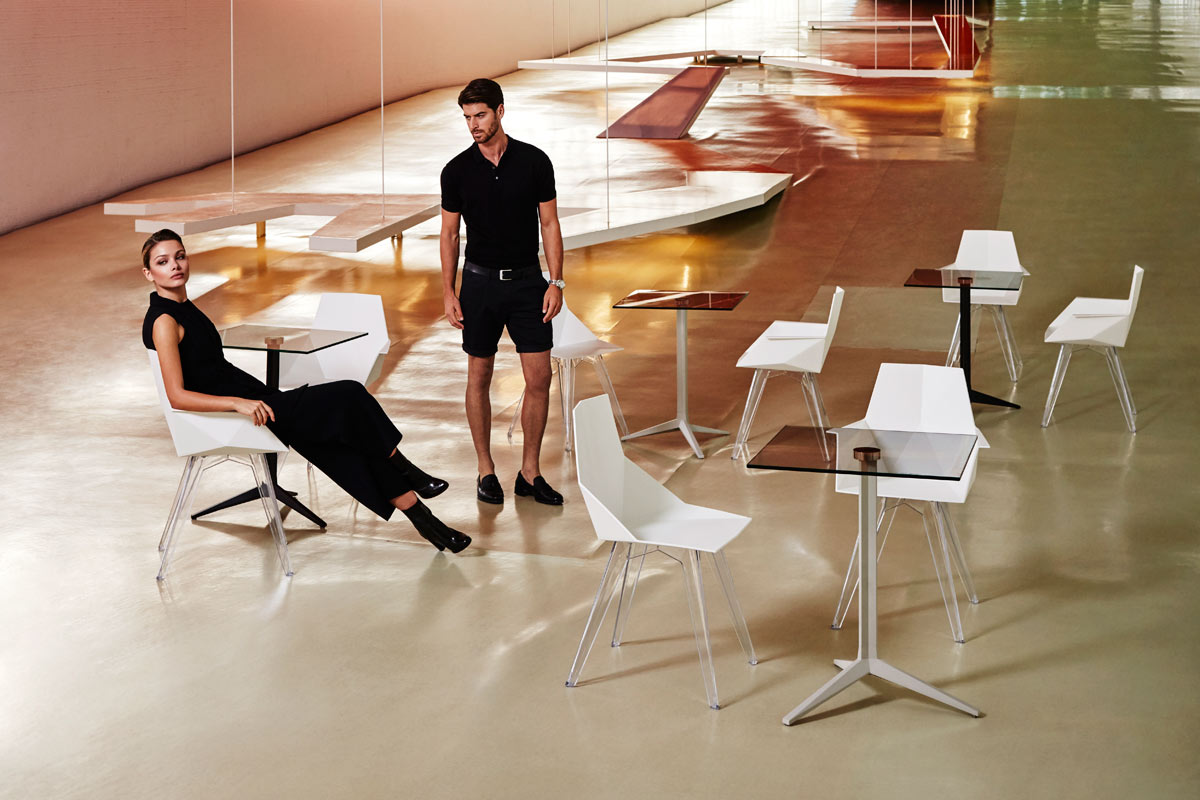 Chaise Pied Transparent - FAZ Collection Faz Cosy Vondom - 2