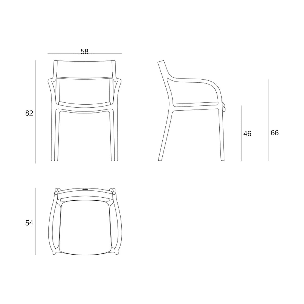 Chaise Plastique et Tissu - Collection Madison Vondom