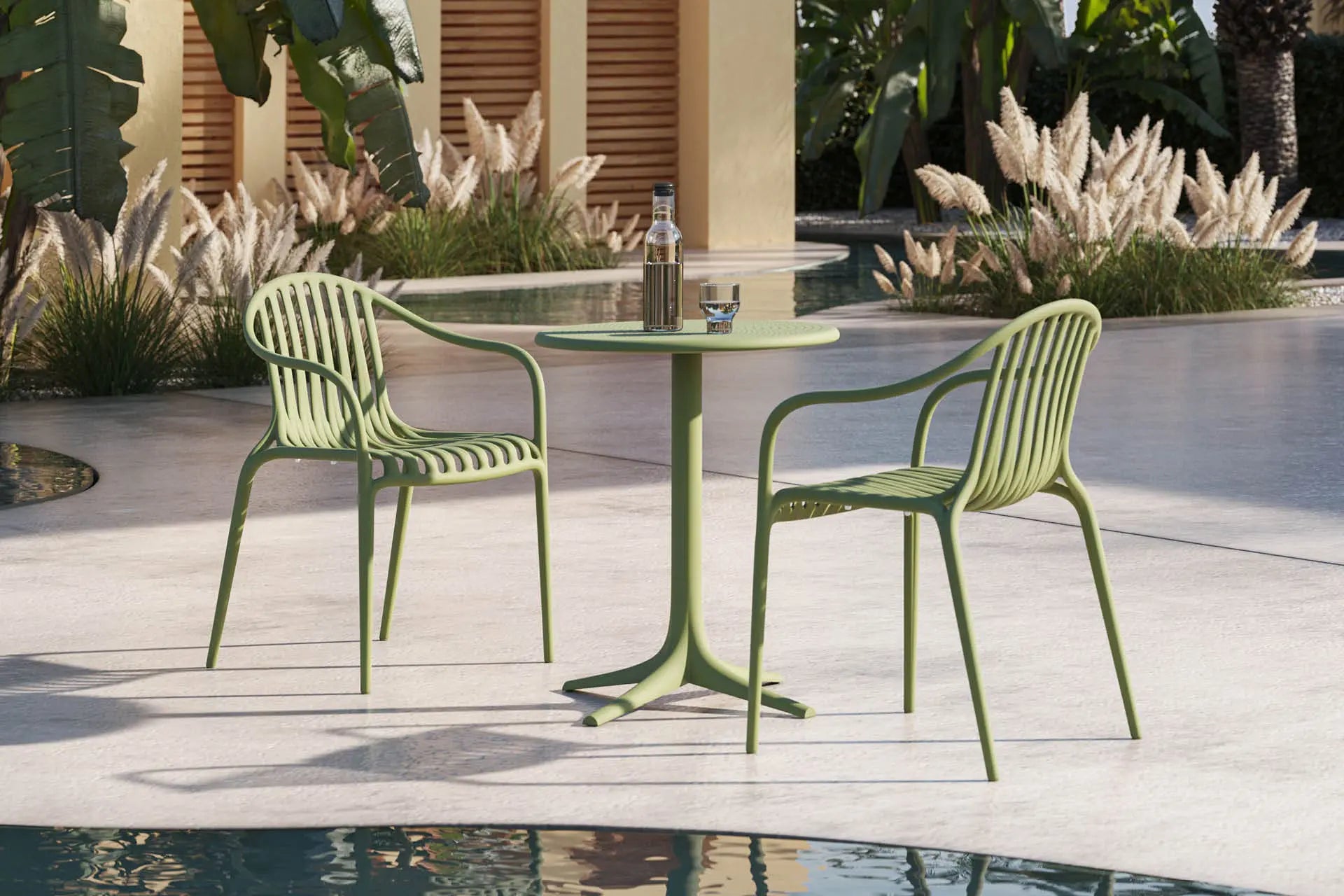 Chaise Plastique Verte Palm Vondom Collection Pal - 4
