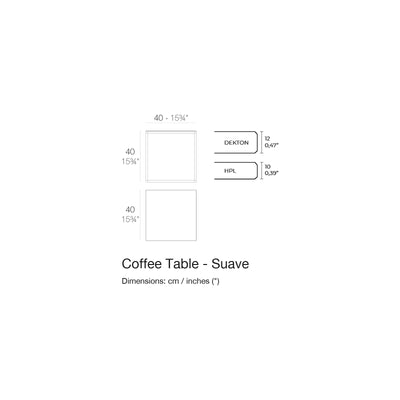 Dimension drawing Coffee Table - Suave