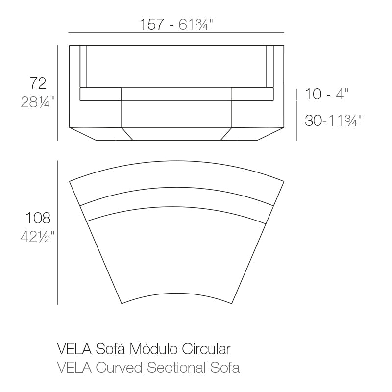 Collection Vela Coin Arrondi Vondom - 2