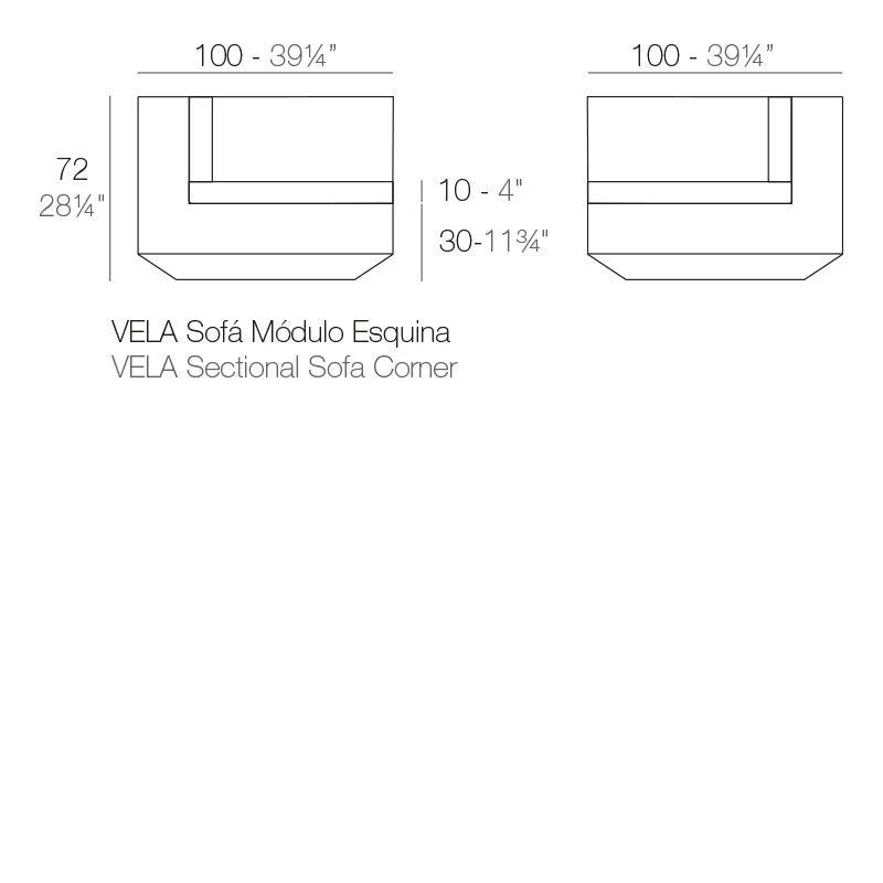 Collection Vela Module Coin Vondom - 2