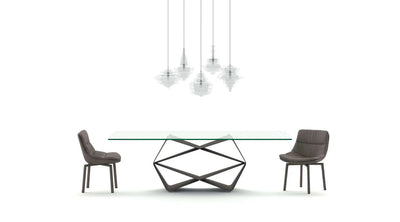 table en verre design salle à manger