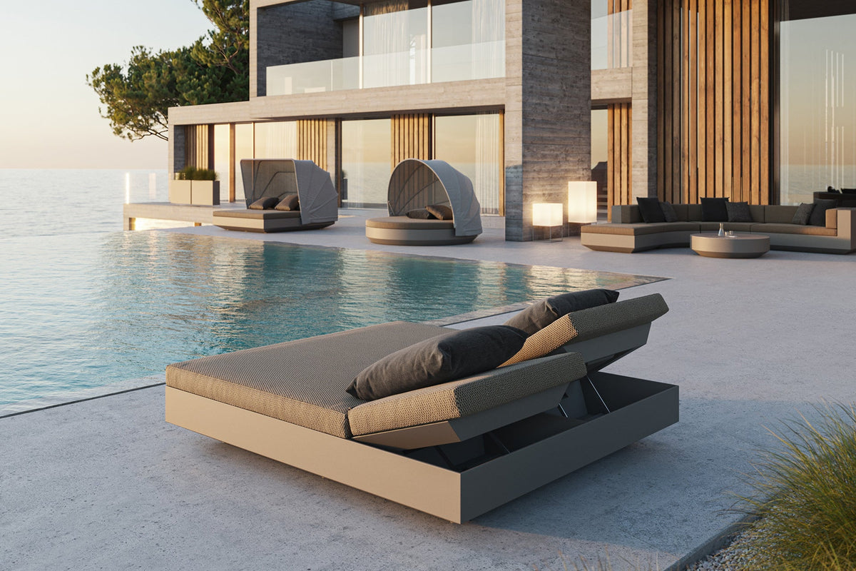 Daybed Inclinable 2 Dossiers Finition structure Mate - Collection Vela Vondom - 4