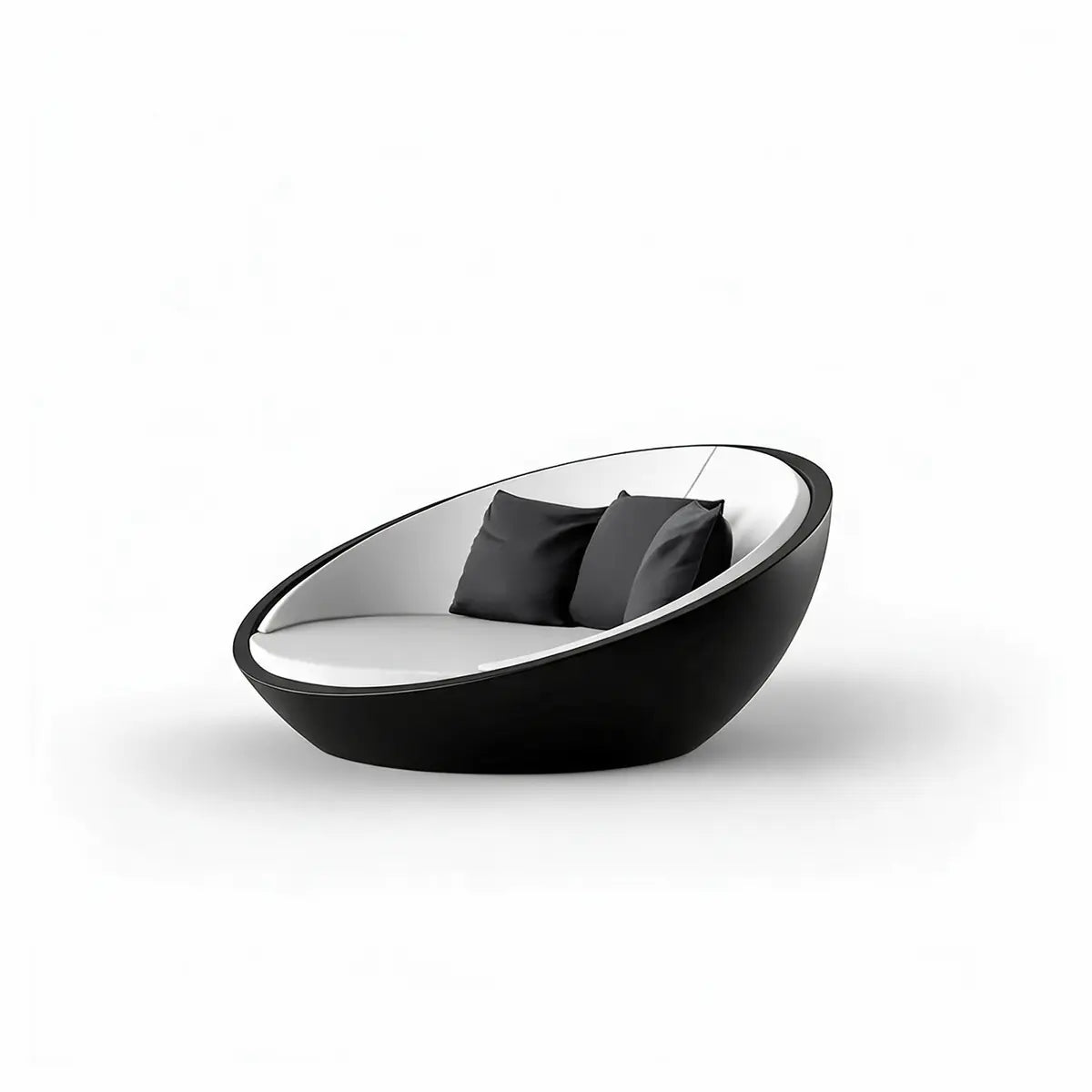 Daybed Moderne Finition structure Mate Couleur structure Noir - Collection ULM Vondom