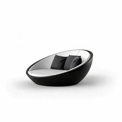 Daybed Moderne Finition structure Mate Couleur structure Noir - Collection ULM Vondom
