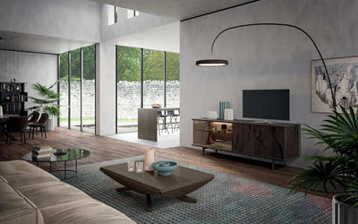 table basse relevable bois foncé