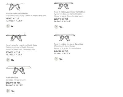 table a manger verre fumé noir
