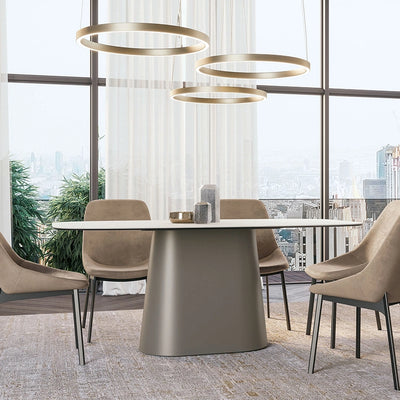 table céramique pied central