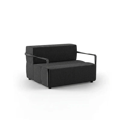 Fauteuil Bas de Jardin avec Accoudoir Très Confortable Couleur structure Aluminium noir - Collection Tablet Vondom