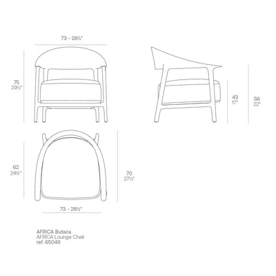Fauteuil Collection Africa Vondom