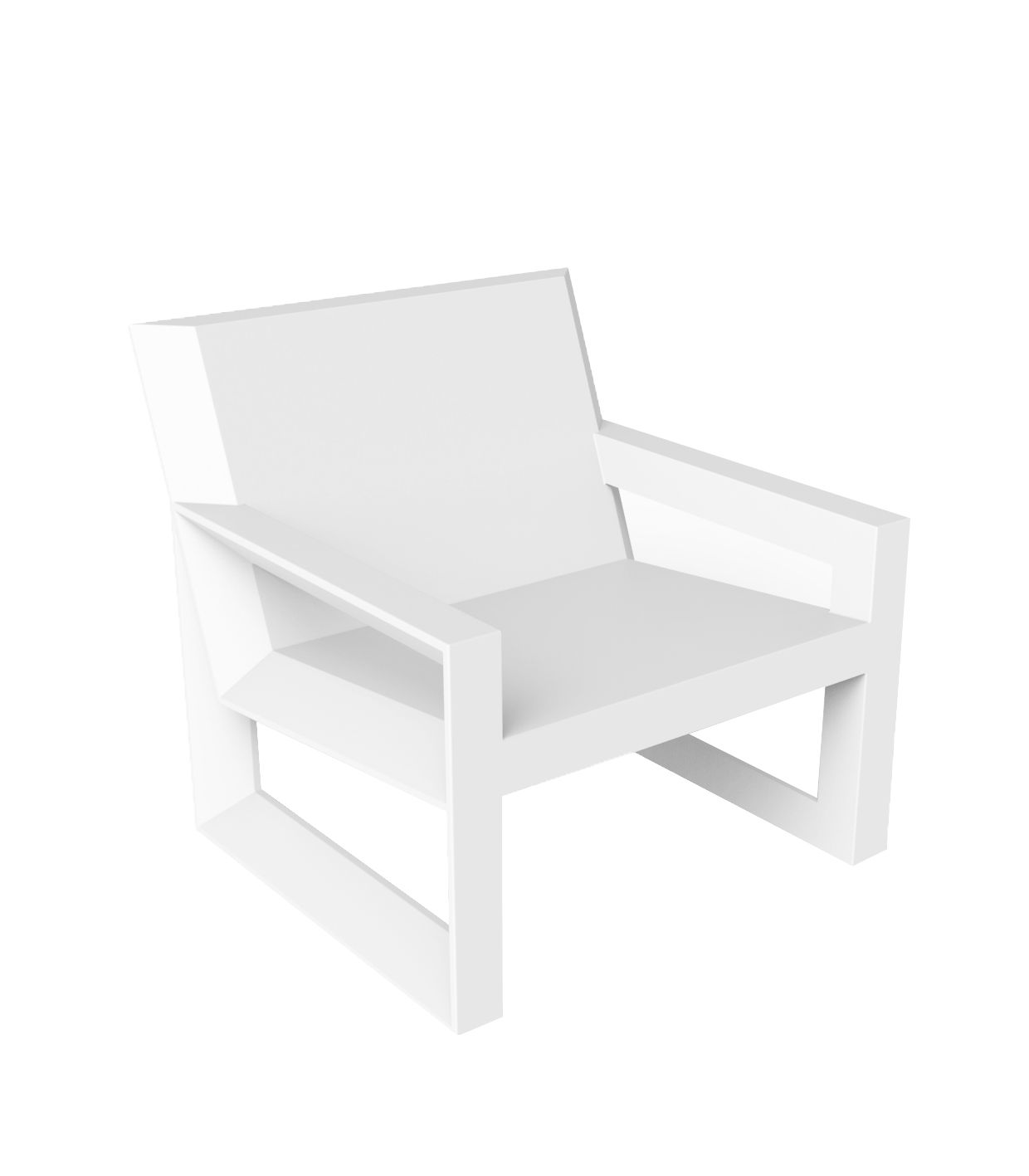 Fauteuil Collection Frame Vondom Couleur structure Blanc