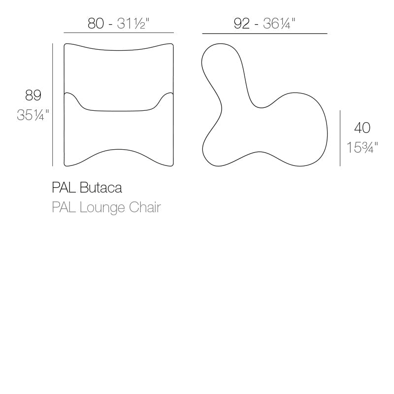 Fauteuil Collection Pal Vondom