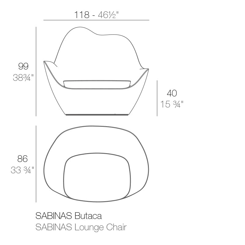 Fauteuil Collection Sabinas Vondom