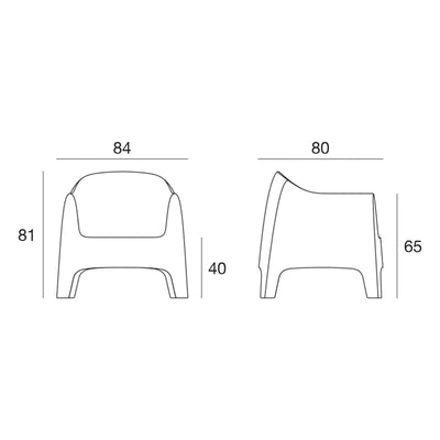 Fauteuil Collection Solid Vondom
