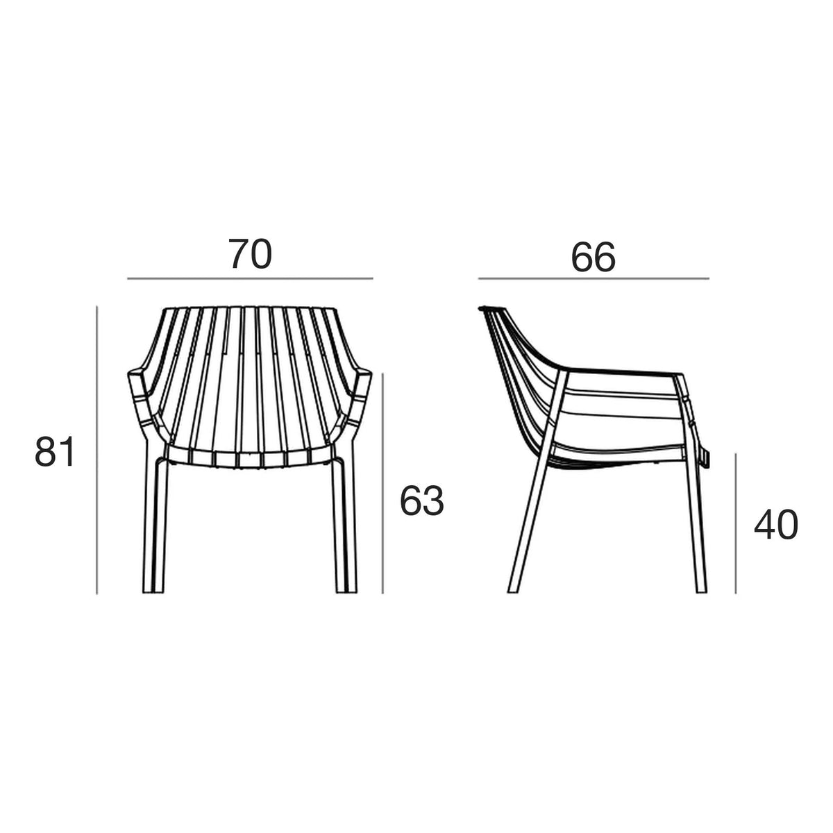 Fauteuil Collection Spritz Vondom