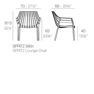 Fauteuil Collection Spritz Vondom
