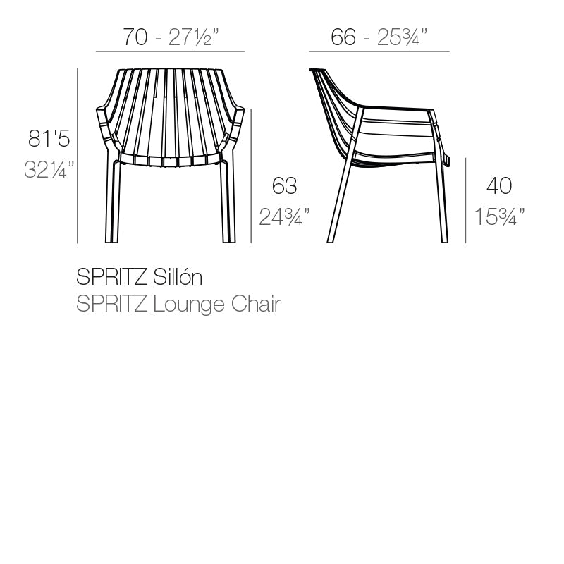 Fauteuil Collection Spritz Vondom