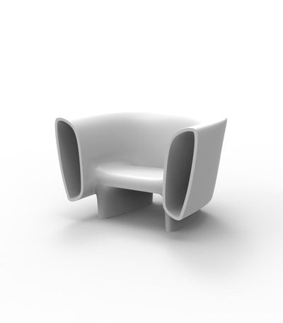 Fauteuil Coque Plastique Design Couleur Blanc - Collection Bum-Bum Vondom