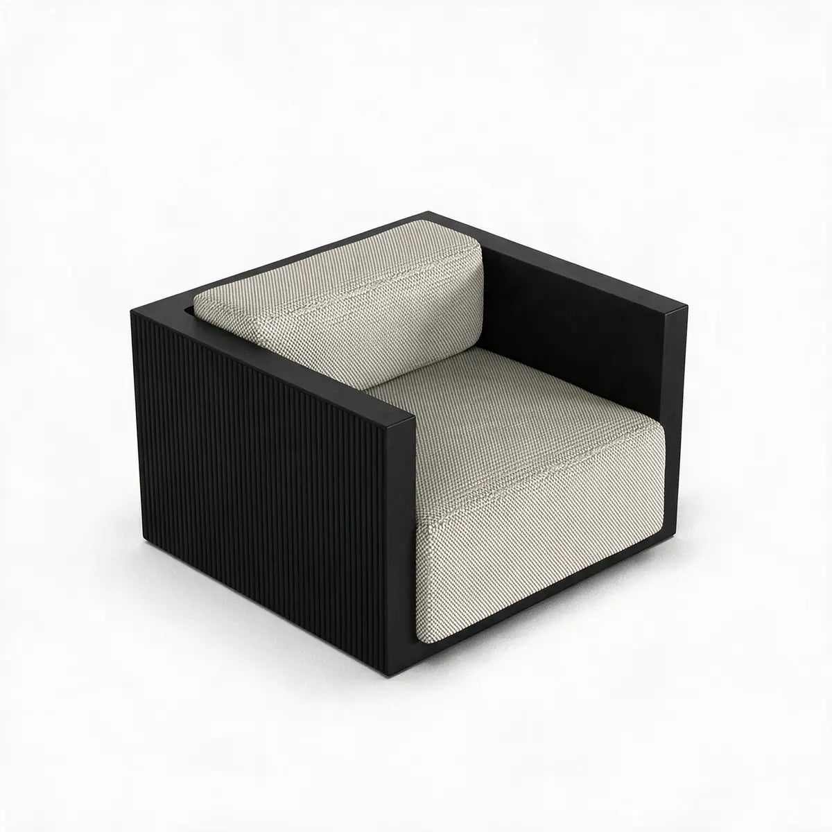 Fauteuil Cube Jardin Couleur structure Noir - Collection Gatsby Vondom