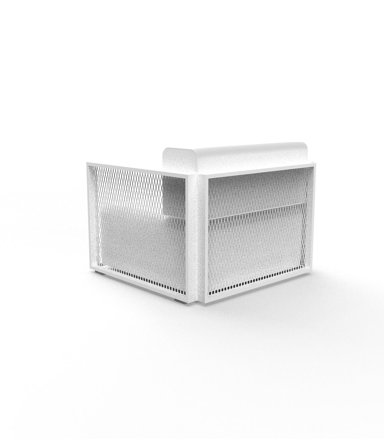 Fauteuil de Jardin Confortable en Aluminium Couleur structure Aluminium blanc - Collection The Factory Vondom