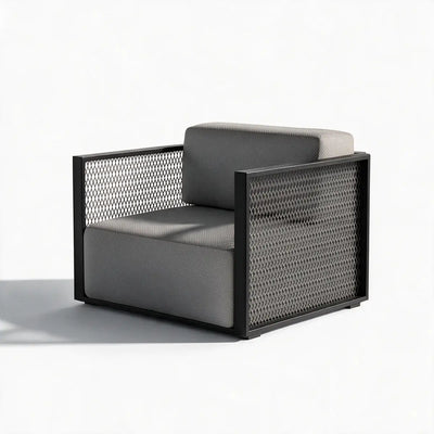 Fauteuil de Jardin Confortable en Aluminium Couleur structure Aluminium noir - Collection The Factory Vondom