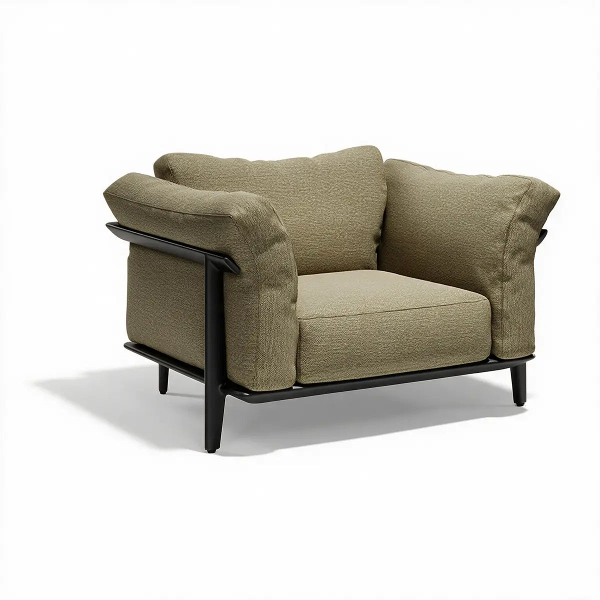 Fauteuil de Jardin en Aluminium Couleur structure Aluminium noir - Collection Pasadena Vondom