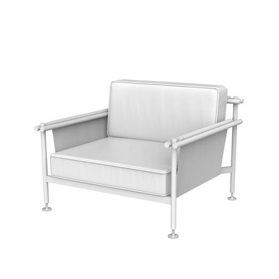 Fauteuil Extérieur Classique Chic Couleur structure Aluminium blanc - Collection Hamptons Vondom