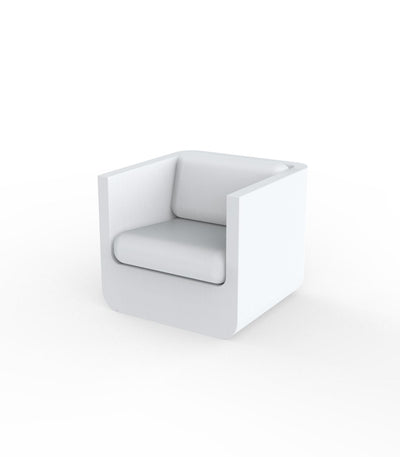Fauteuil Extérieur Lounge Blanc Couleur structure Blanc - Collection ULM Vondom
