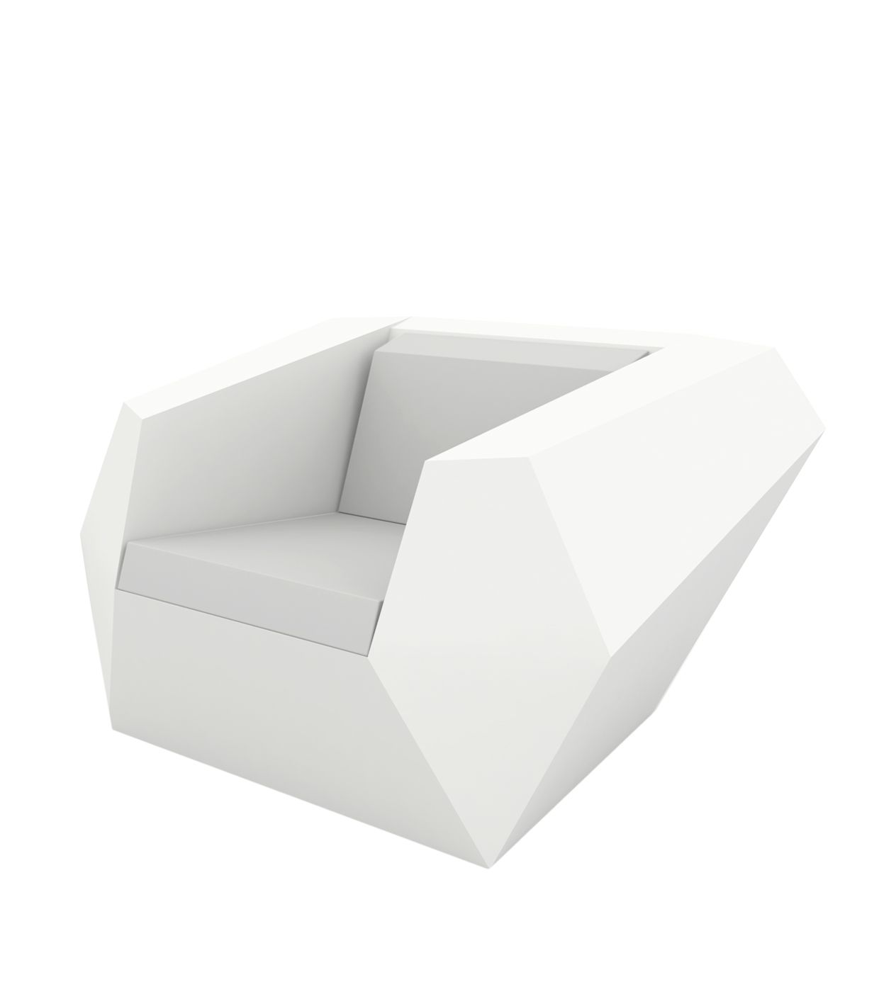 Fauteuil Faz Vondom Couleur structure Blanc Collection Faz Cosy