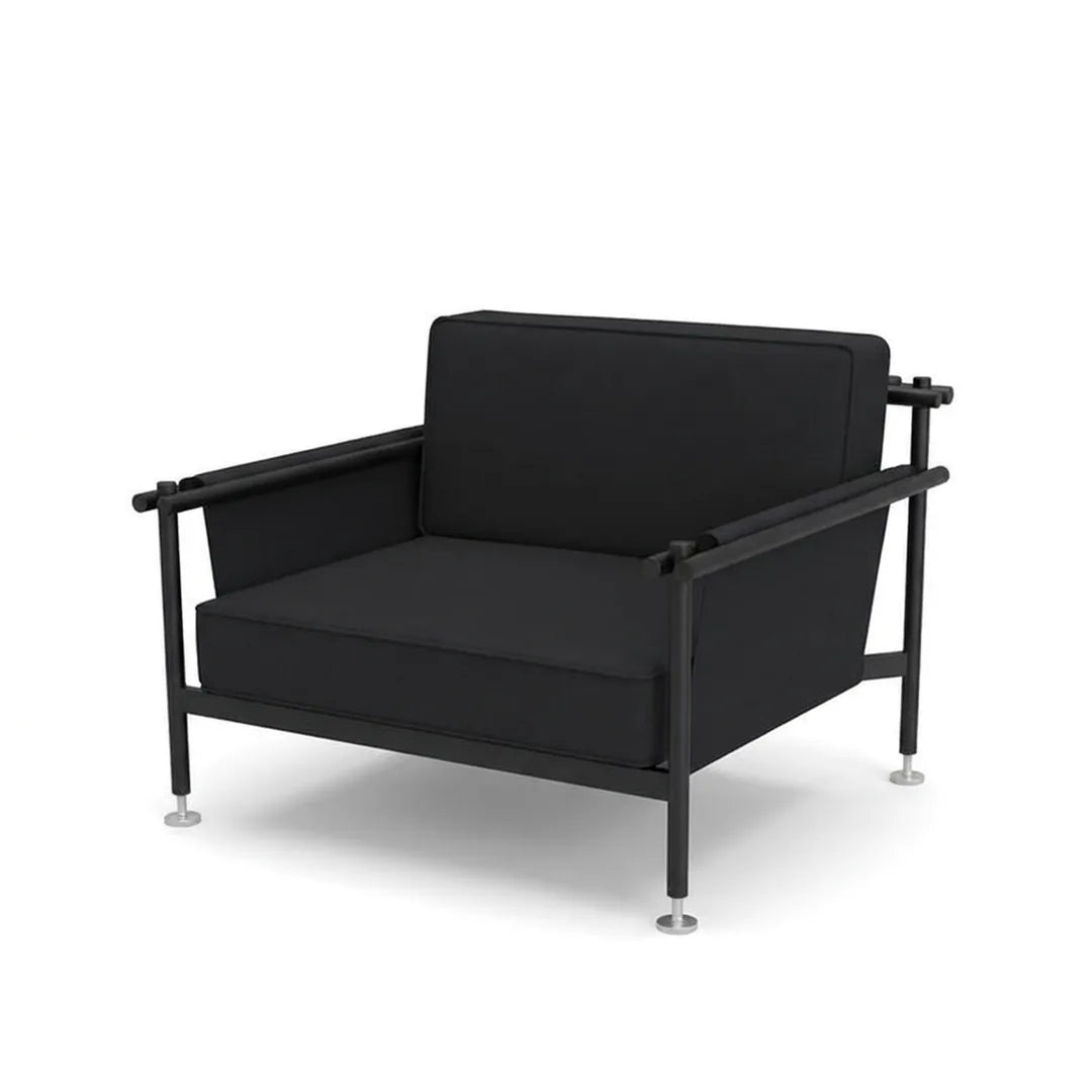 Fauteuil Hamptons Vondom, structure aluminium noir