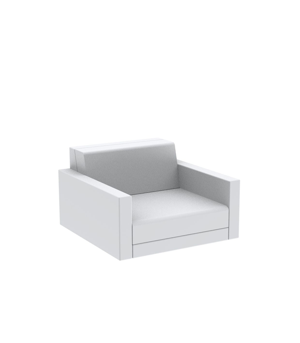 Fauteuil Jardin Très Bas Couleur structure Blanc - Collection Pixel Vondom