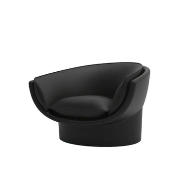Fauteuil de Jardin Confortable en Plastique Couleur structure Noir - Collection Luna Vondom