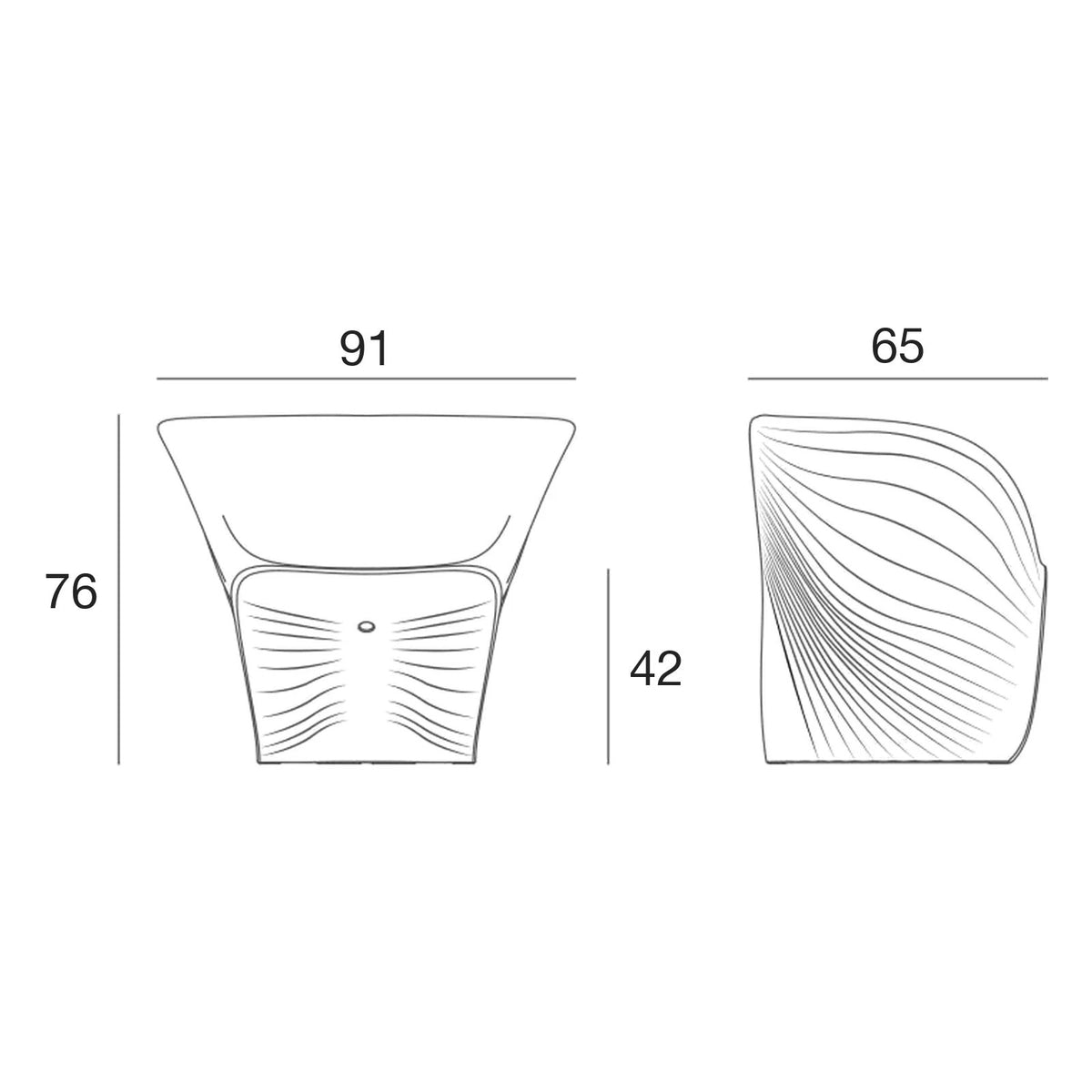 Fauteuil Plastique pour Terrasse - Collection Biophilia Vondom