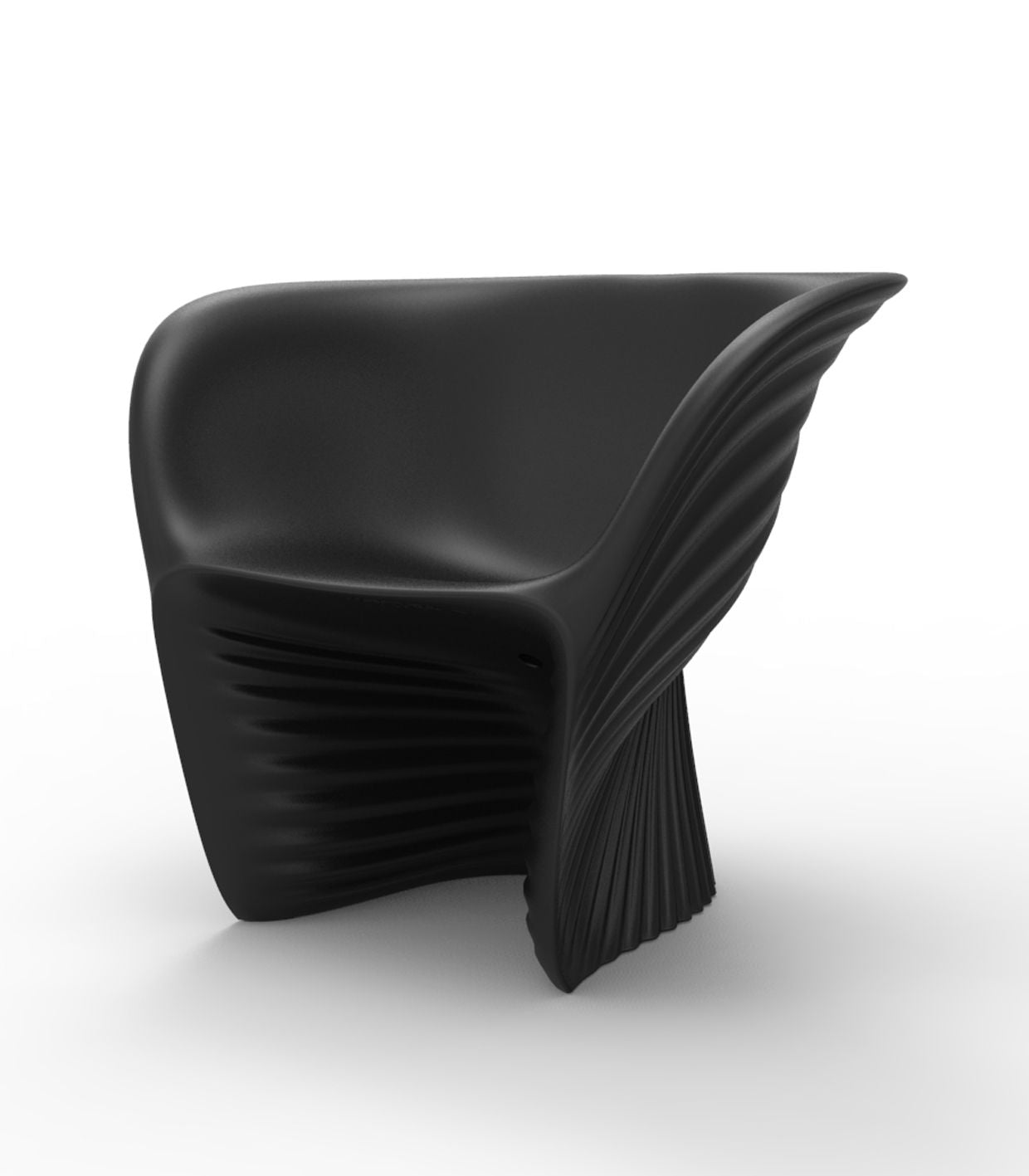 Fauteuil Plastique pour Terrasse Couleur Noir - Collection Biophilia Vondom