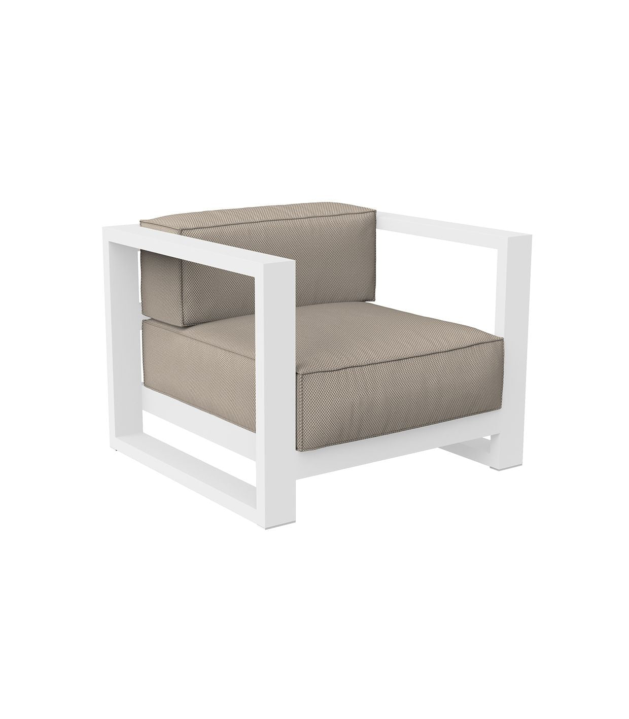Fauteuil Relax Extérieur Aluminium Couleur structure Aluminium blanc - Collection Posidonia Vondom