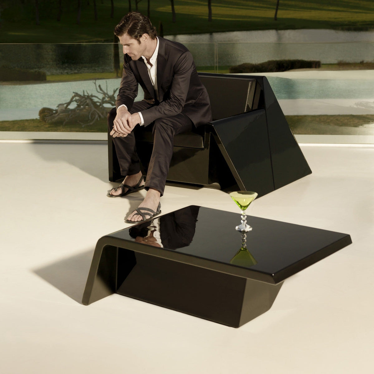Fauteuil Salon de Jardin Plastique - Collection Rest Vondom - 2